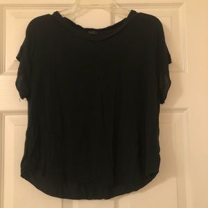 Brandy Melville John Galt Navy Crop Top T-Shirt